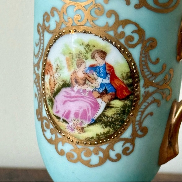 Vintage ESD Porcelain Demitasse Cup Rococo Style - Picture 3 of 8